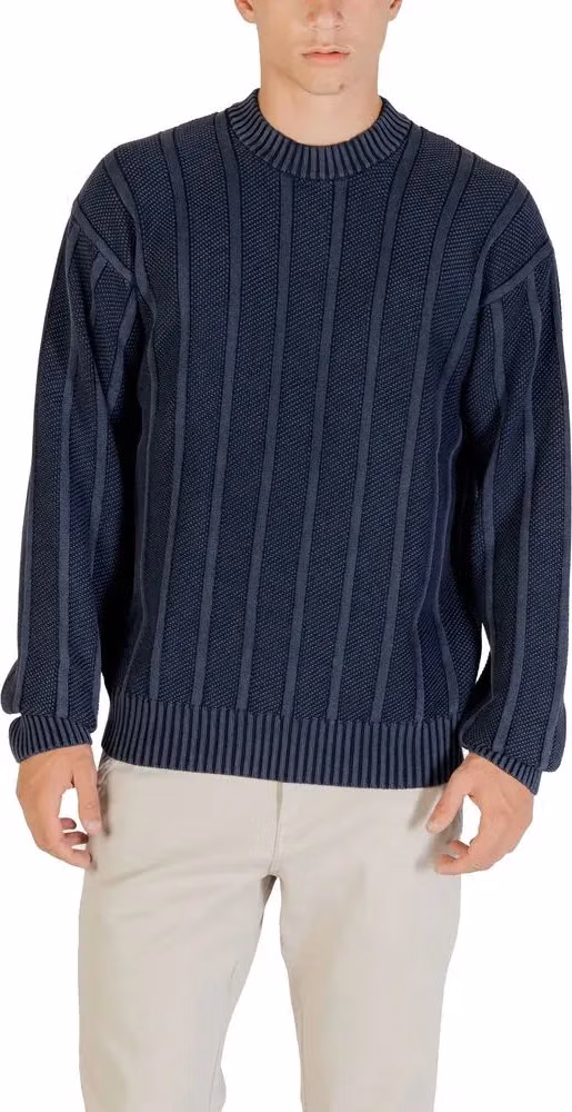 Hugo Boss Blue Cotton Sweatshirt