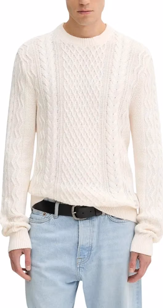 Tommy Hilfiger Jeans Cream Recycled Cotton Sweatshirt