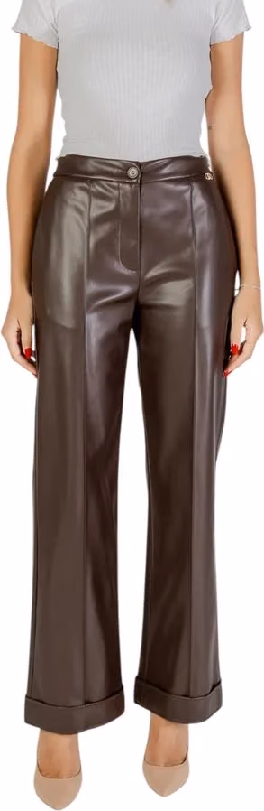 Liu Jo Brown Polyester Casual Pants