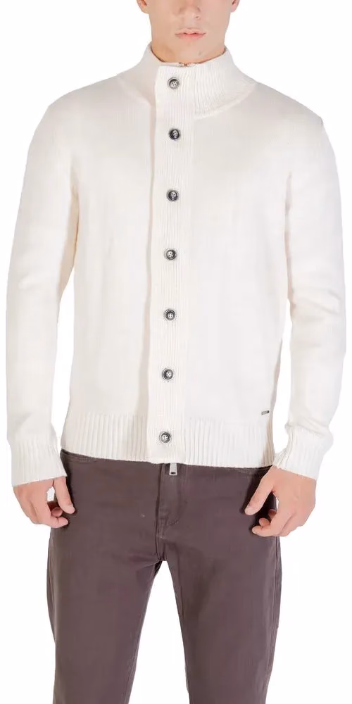 Gianni Lupo Cream Marabou Sweatshirt