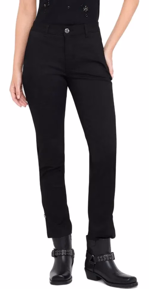 Liu Jo Black Cotton Dress Pants