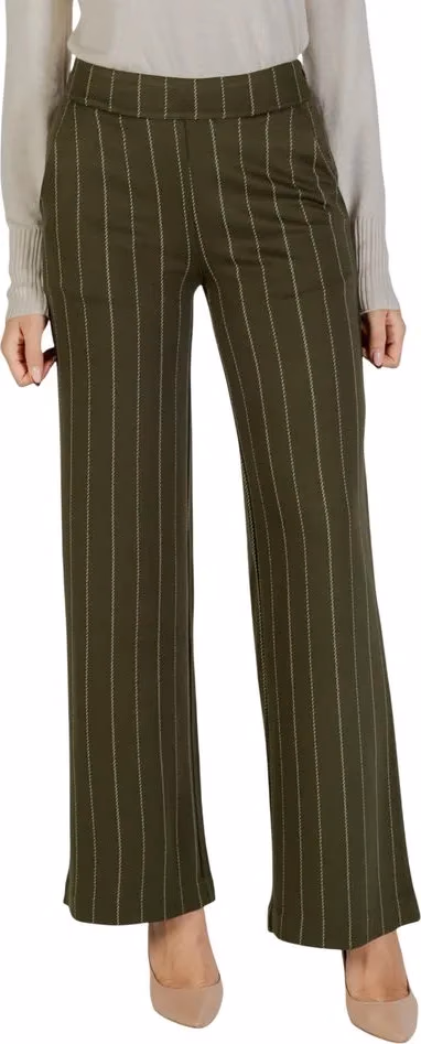 ICHI Bicolor Viscose Casual Pants