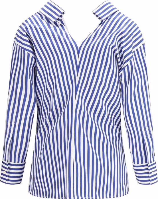 Givenchy Blue Cotton Pattern Shirt