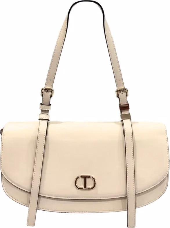 Twinset White PU Women Shoulder Bag