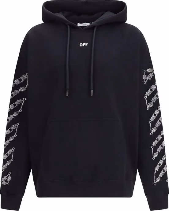 Off-White Black Cotton Sweatshirt