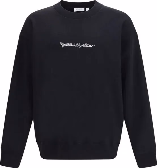 Off-White Black Cotton Sweatshirt