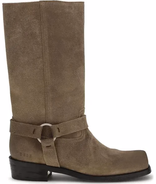 Golden Goose Beige Calf Leather Bos Taurus Lace-Up Boots