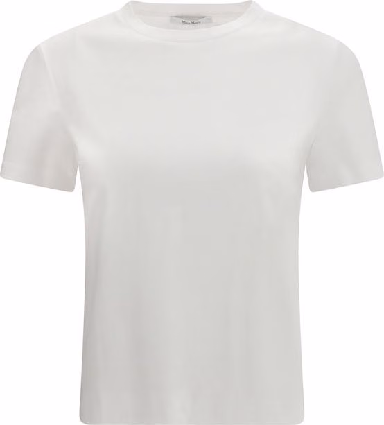 Max Mara Pure White Cotton T-Shirt