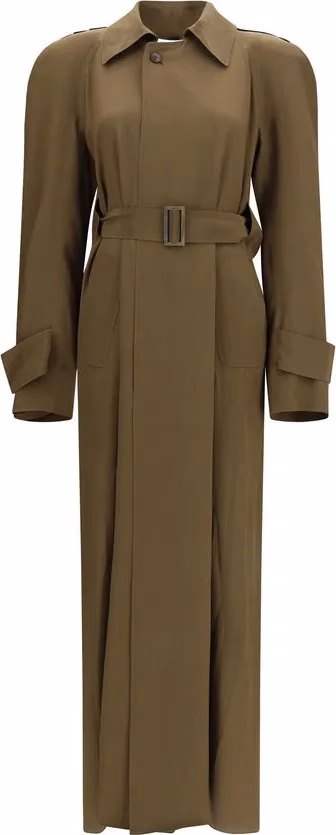 Petar Petrov Bicolor Silk Trench Coat