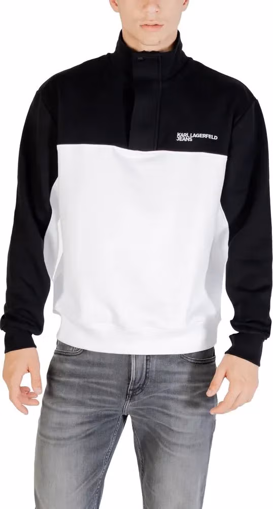 Karl Lagerfeld Black And White Horn Sweatshirt