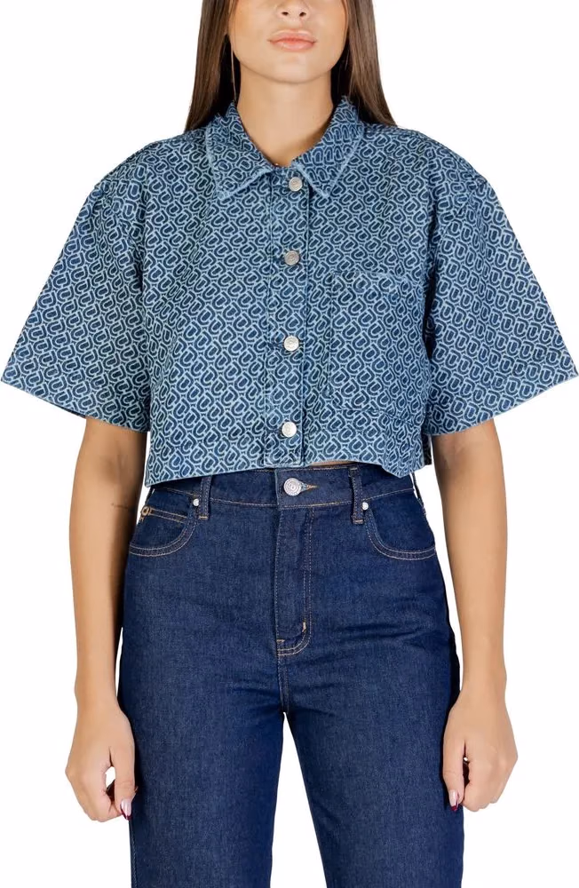 Colcci Blue Cotton Shortsleeve Shirt