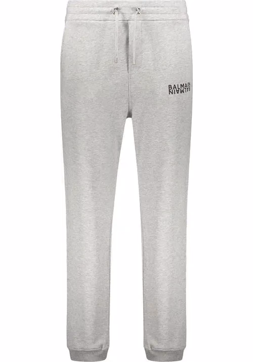 Balmain Gray Cotton Joggers (Workout Pants)
