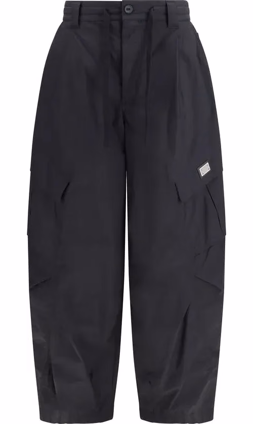 Dolce & Gabbana Black Cotton Cargo Pants