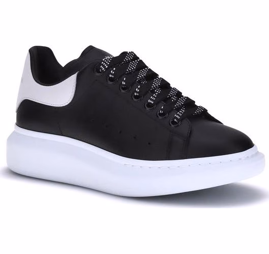 Alexander McQueen Black Calf Leather Bos Taurus Platform Sneakers
