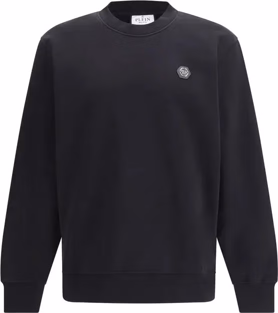 Philipp Plein Black Cotton Sweatshirt