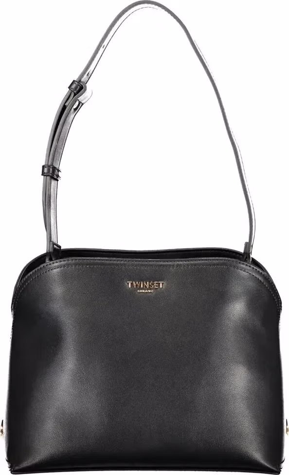 Twinset Black Polyurethane Women's Shoulder Bag