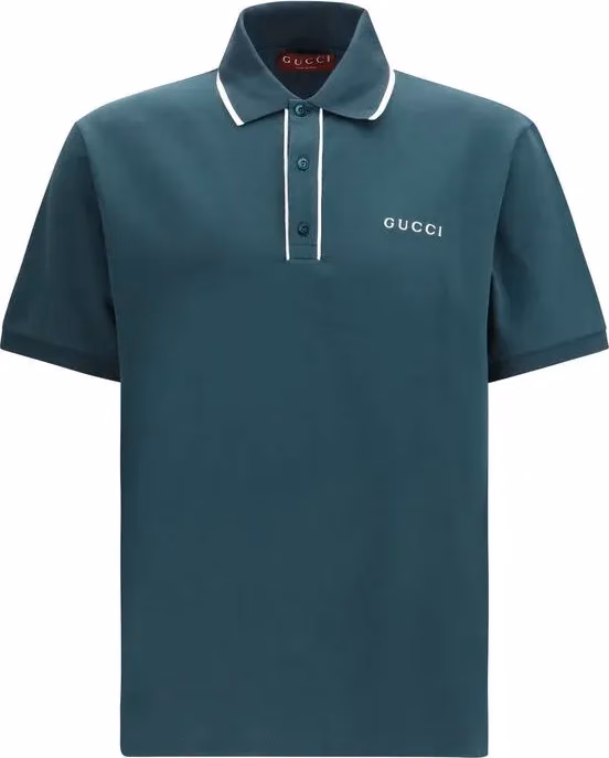 Gucci Bicolor Cotton Polo Shirt