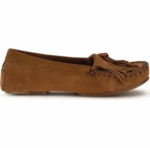 Paris Texas Brown Calf Leather Bos Taurus Slip-On Loafers