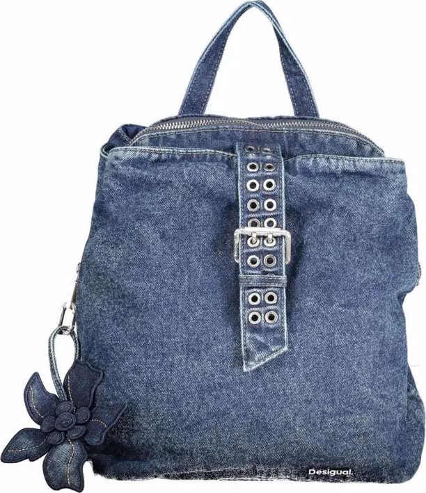 Desigual Blue Cotton Women Backpack