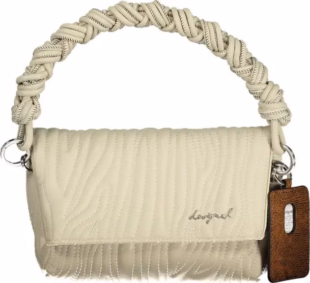 Desigual Ecru Polyurethane Women's Handbag