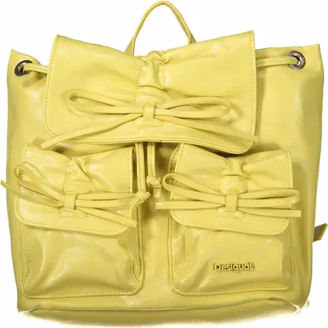 Desigual Giallo Polyurethane Women Backpack