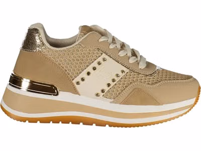 Beige Polyurethane Woman Sneaker