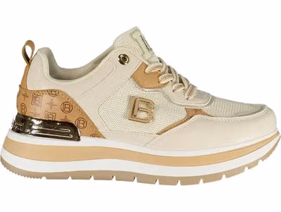 Beige Polyurethane Women Sneaker