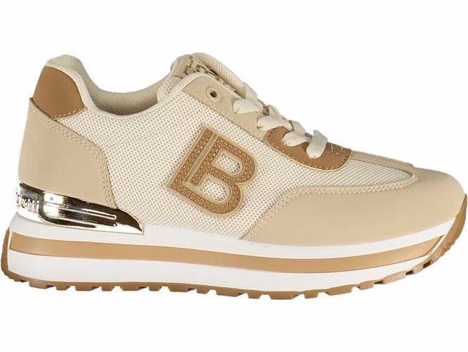Laura Biagiotti Beige Polyurethane Women Sneaker