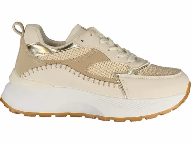 Laura Biagiotti Beige Polyurethane Women's Sneaker