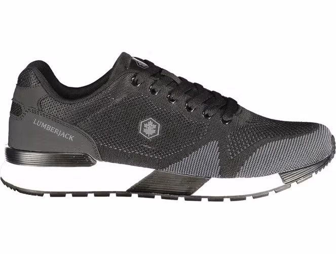Lumberjack Black Polyester Men Sneaker