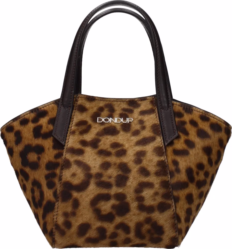 Dondup Brown Horsehair Handbag
