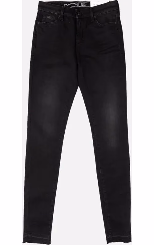 Gas Black Cotton Skinny Jeans