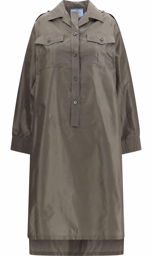 Prada Bicolor Silk Casual Dress