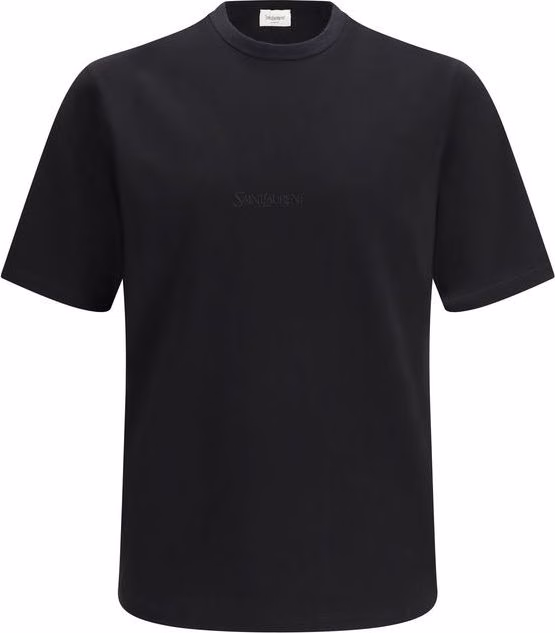 Saint Laurent Black Cotton T-Shirt