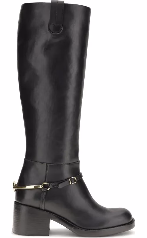 Chloé Black Calf Leather Bos Taurus Lace-Up Boots