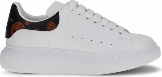 Alexander McQueen White Calf Leather Bos Taurus Low Top Sneakers