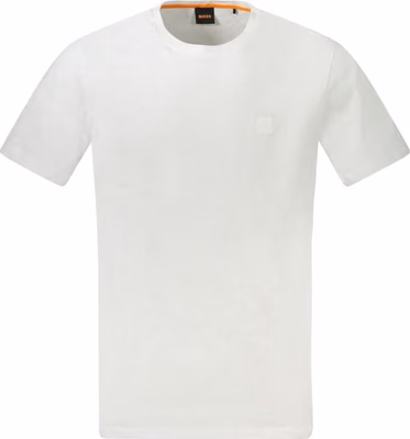 White Cotton Men T-Shirt