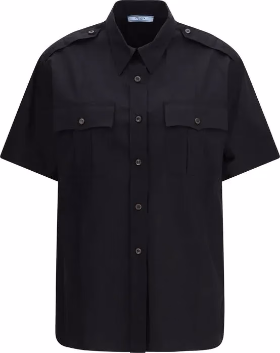 Prada Black Cotton Shortsleeve Shirt