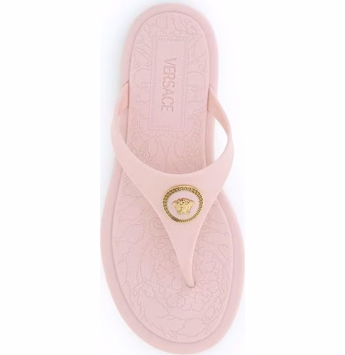 Versace Multicolor Rubber Flip-Flop Sandals