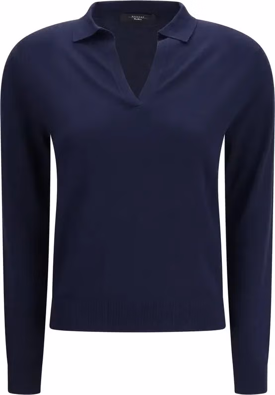 Max Mara Blue Viscose Sweatshirt