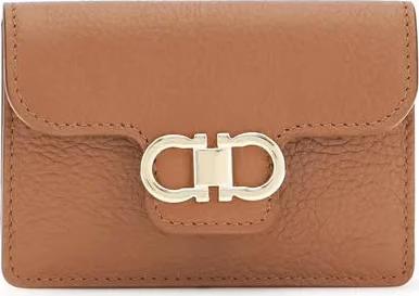 Ferragamo Brown Calf Leather Bos Taurus Wallet