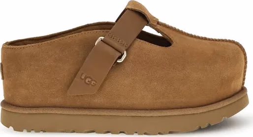 UGG Brown Calf Leather Bos Taurus Mules
