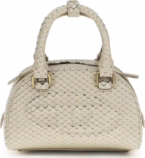 Diesel Beige Calf Leather Bos Taurus Handbag