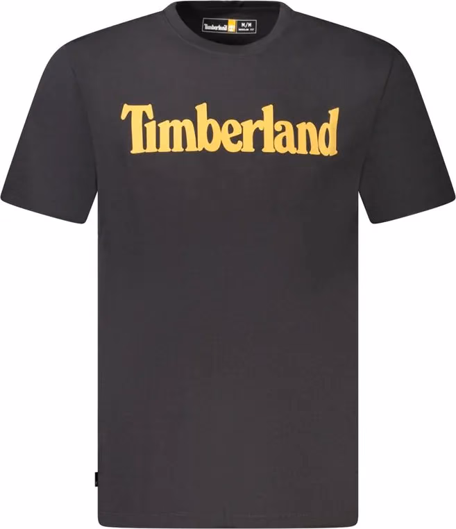 Timberland Black Organic Cotton Men T-Shirt