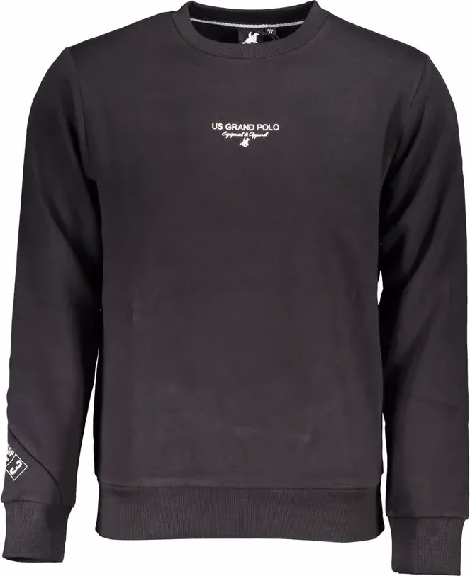 U.S. Grand Polo Black Cotton Men Sweatshirt