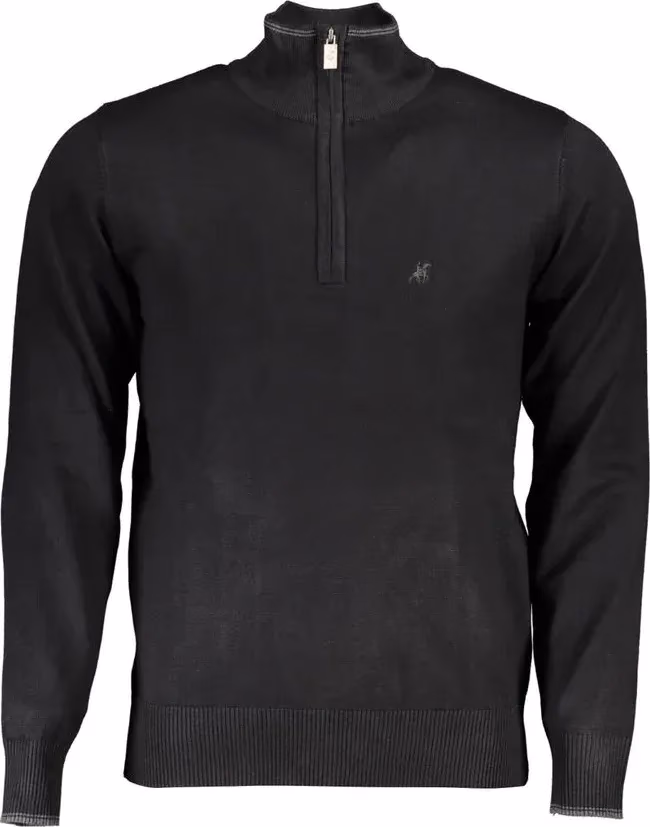 U.S. Grand Polo Black Viscose Men's Sweater