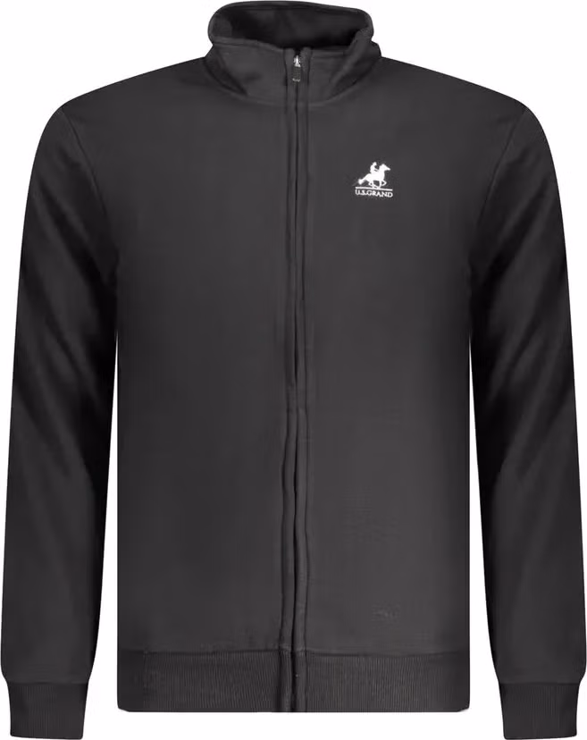 U.S. Grand Polo Black Cotton Men Sweatshirt