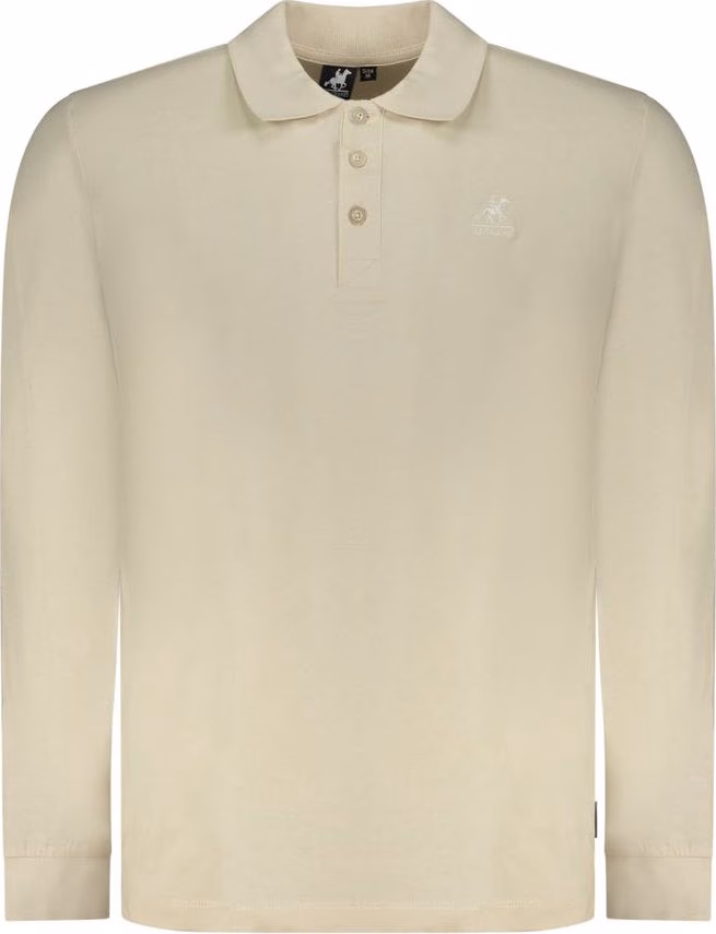 U.S. Grand Polo Beige Cotton Men Polo Shirt