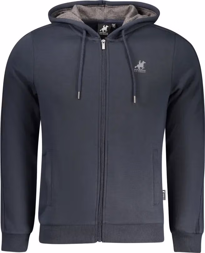 U.S. Grand Polo Blue Cotton Men's Hoodie