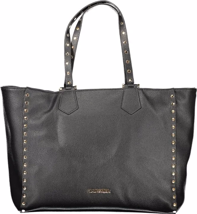 Cafenoir Black Polyurethane Women Shoulder Bag